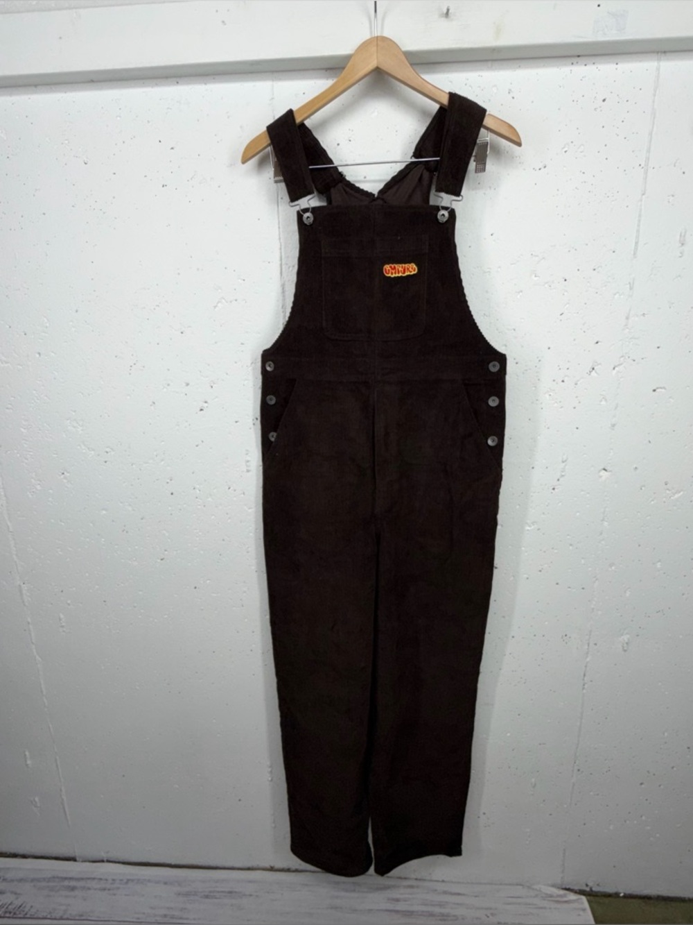 Empyre Men’s Size Small Loose Sk8 Brown Java Corduroy Overalls - Picture 3 of 12